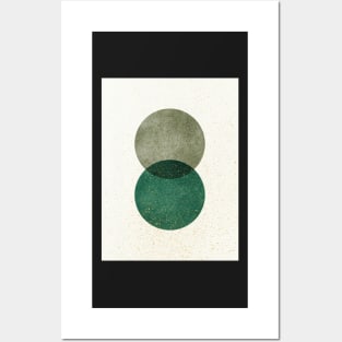 Circle Abstract - Green Texture Posters and Art